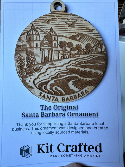 Santa Barbara Ornament