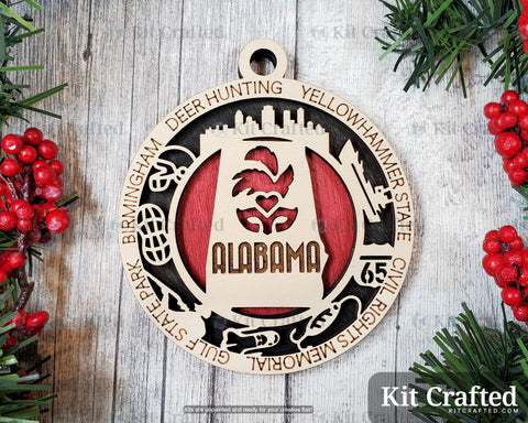 Alabama State Ornament