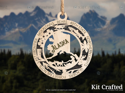 Alaska State Ornament