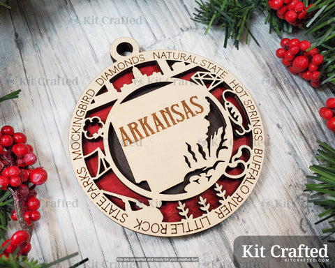 Arkansas State Ornament