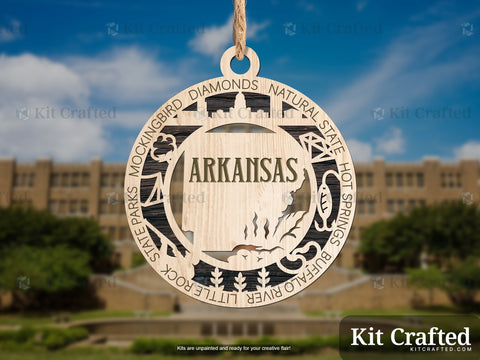 Arkansas State Ornament