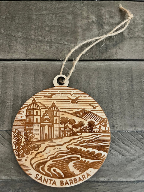 Santa Barbara Ornament