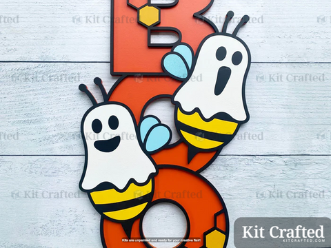 Bee Ghosts - Halloween Boo Sign