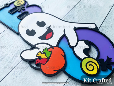 Trick or Treat Ghost - Halloween Boo Sign