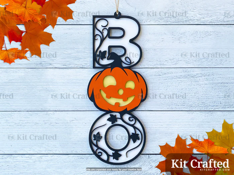 Jack o Lantern - Halloween Boo Sign