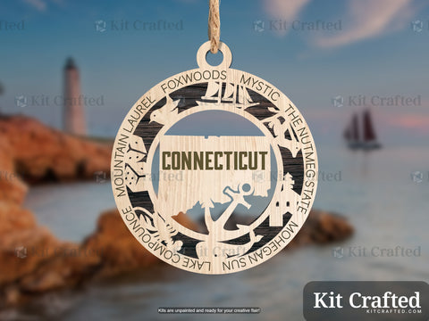 Connecticut State Ornament