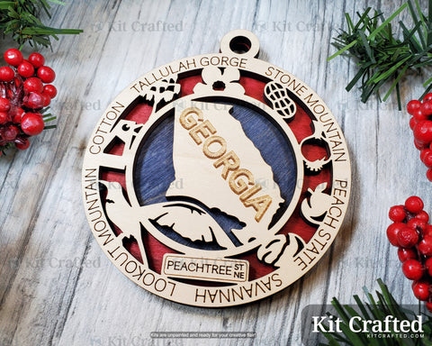 Georgia State Ornament