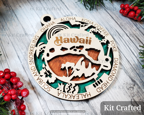 Hawaii State Ornament