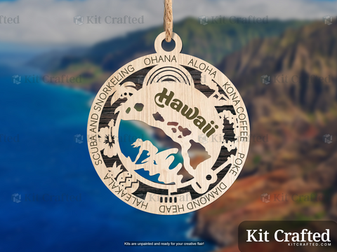 Hawaii State Ornament