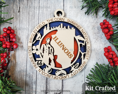 Illinois State Ornament