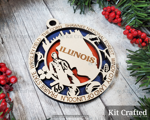 Illinois State Ornament