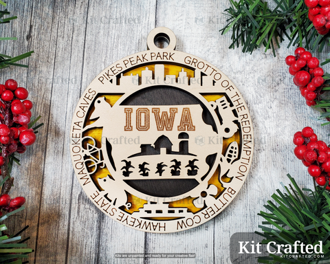 Iowa State Ornament