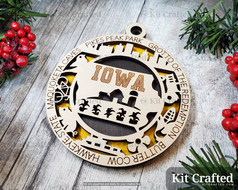 Iowa State Ornament