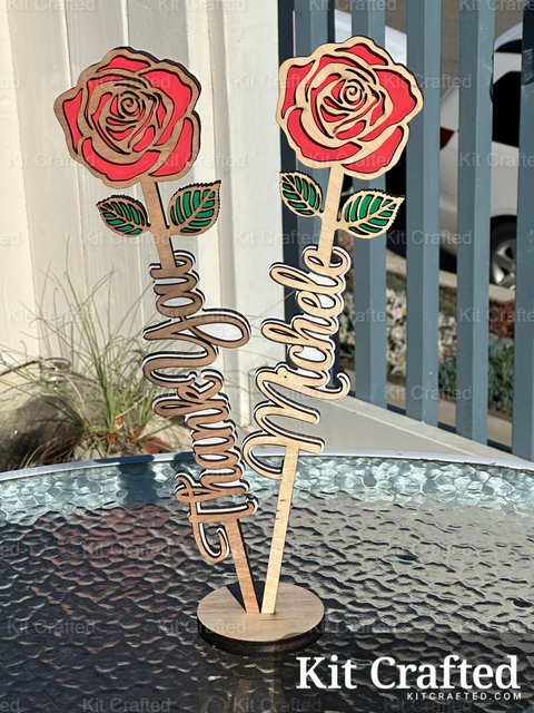 Rose Name Flower (Painted Available)