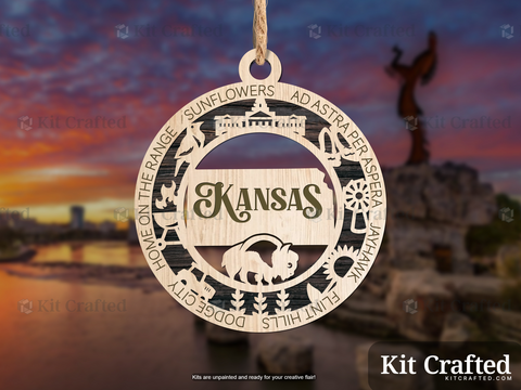 Kansas State Ornament