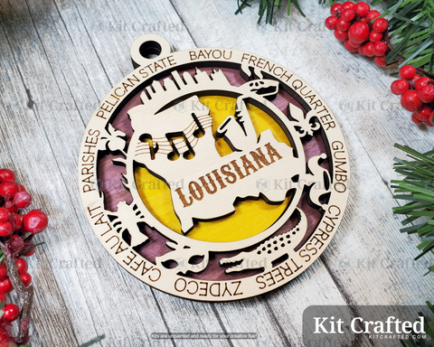 Louisiana State Ornament