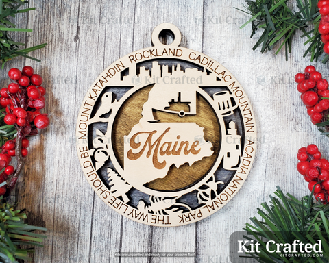 Maine State Ornament