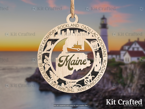 Maine State Ornament