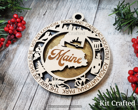 Maine State Ornament