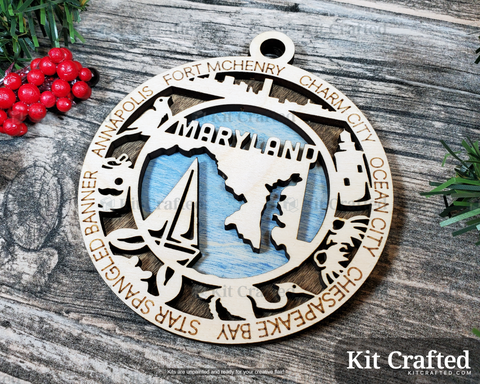 Maryland State Ornament