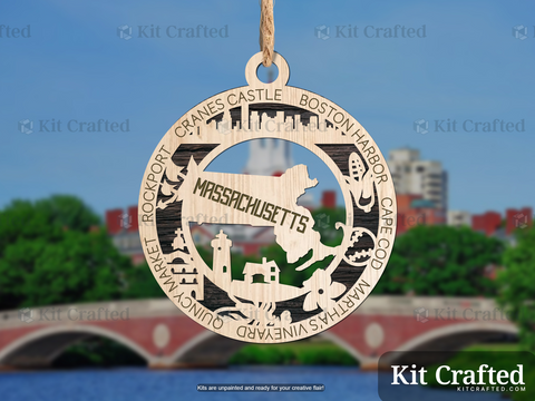 Massachusetts State Ornament