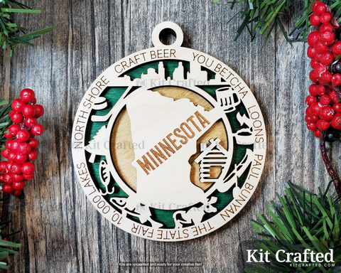 Minnesota State Ornament