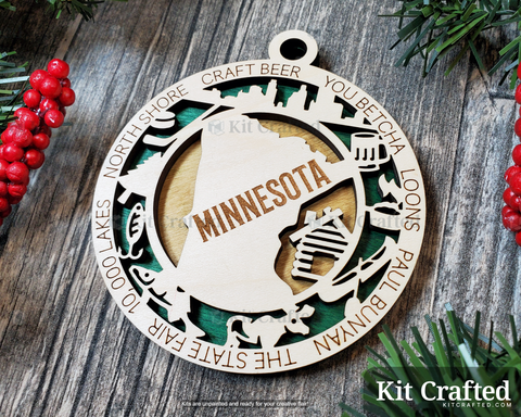 Minnesota State Ornament