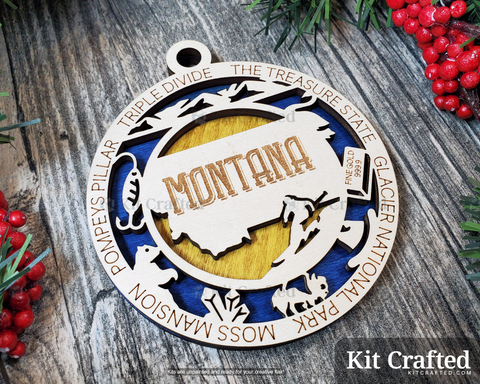 Montana State Ornament