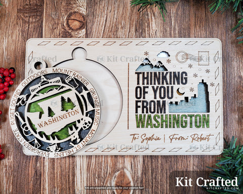 Washington State Ornament Postcards