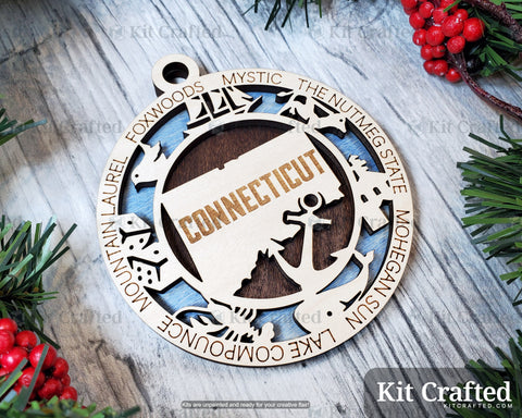 Connecticut State Ornament